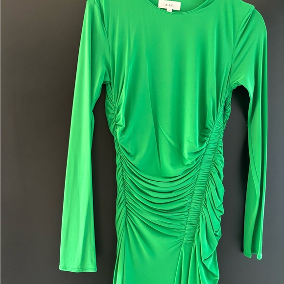 A.L.C. Adeline Dress in Fern - Picture 7 of 9